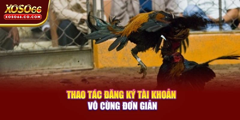 Thao tác đăng ký tài khoản vô cùng đơn giản